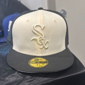 New Era Black and Cream Baseball Cap